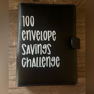 3/$10: Black Money Saving Binder with Envelopes